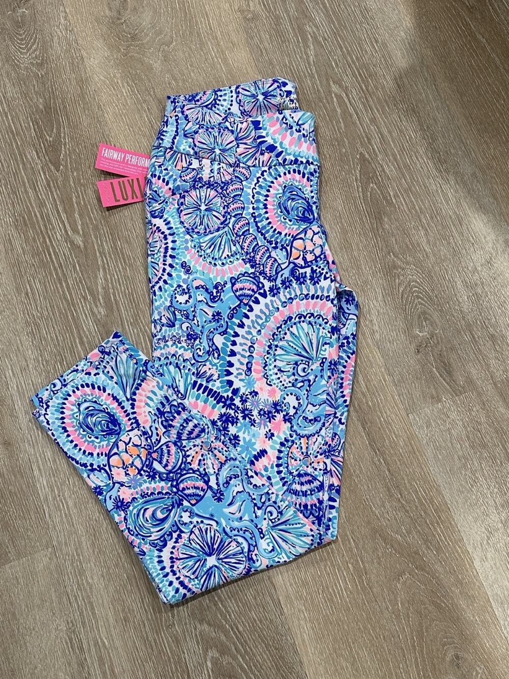 Lilly Pulitzer 28" UPF 50+ Corso Pants Commotion In The Ocean, Size 4, NWT